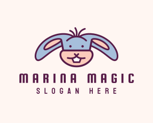 Funny Cartoon Rabbit logo design