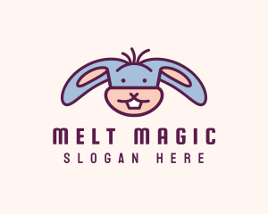 Funny Cartoon Rabbit logo design