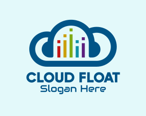 Digital Music Cloud  logo design