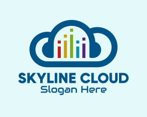 Digital Music Cloud  logo design