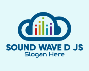 Digital Music Cloud  logo design