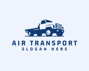 Flatbed Truck Cargo logo design