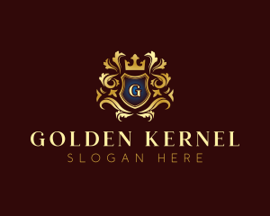 Luxury Crown Shield logo design