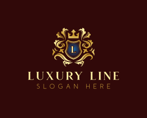 Luxury Crown Shield logo design