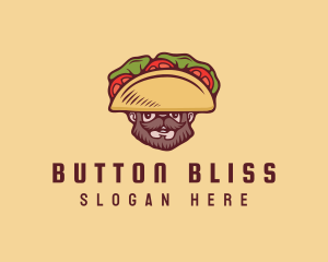 Taco Beard Sombrero logo design