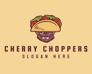 Taco Beard Sombrero logo design