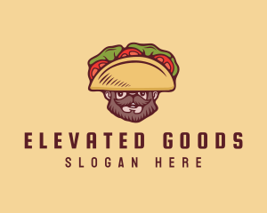 Taco Beard Sombrero logo design