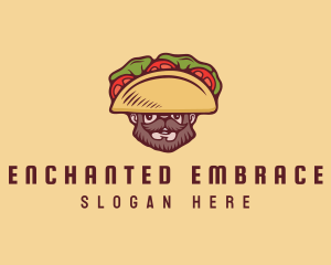 Taco Beard Sombrero logo design