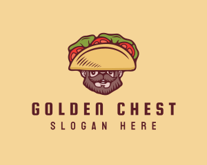 Taco Beard Sombrero logo design