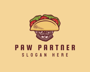 Taco Beard Sombrero logo design