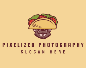 Taco Beard Sombrero logo design