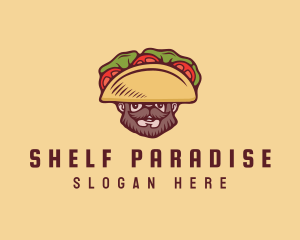 Taco Beard Sombrero logo design