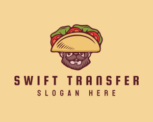 Taco Beard Sombrero logo design