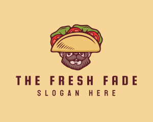 Taco Beard Sombrero logo design