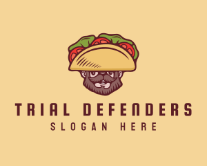 Taco Beard Sombrero logo design