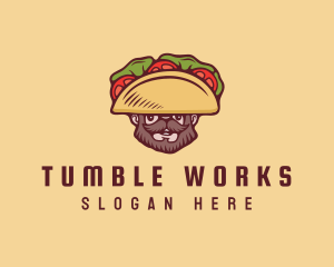 Taco Beard Sombrero logo design