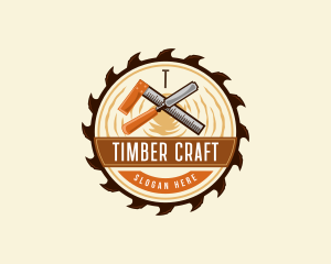 Lumber Sawmill Woodworking logo