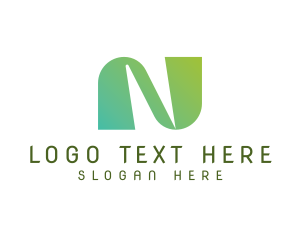 Modern Creative Digital Letter N logo