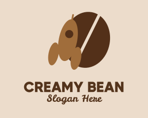 Rocket Coffee Bean  logo design