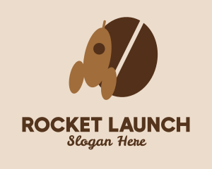 Rocket Coffee Bean  logo design