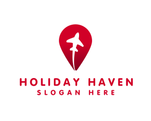 Travel Plane Holiday logo design