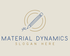 Vintage Pencil Scibble logo