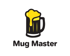 Golden Foaming Beer Mug logo