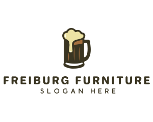 Golden Foaming Beer Mug logo