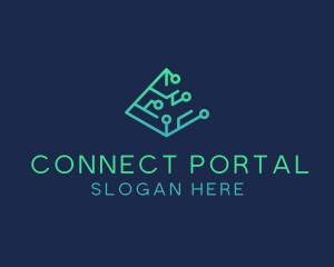 Digital Circuit Connectivity logo design