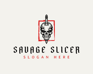 Dagger Skull Knife Weapon logo