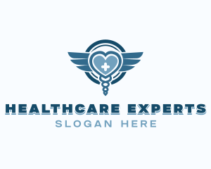 Medical Caduceus Healthcare logo design