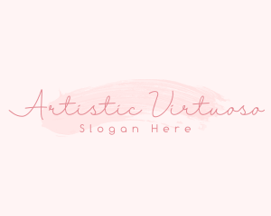 Cosmetics Brush Business logo design