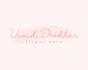 Cosmetics Brush Business logo design