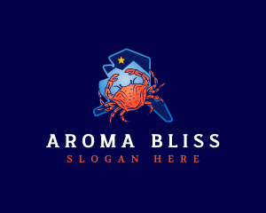 Alaska Crustacean Crab Logo