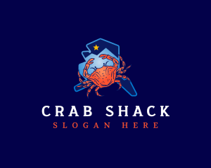 Alaska Crustacean Crab logo design