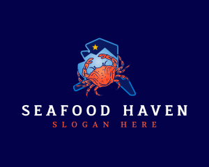 Alaska Crustacean Crab logo design