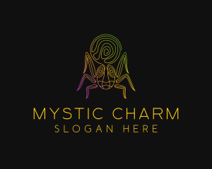 Psychedelic Mystic Spider logo design