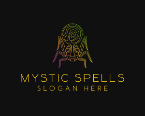 Psychedelic Mystic Spider logo design