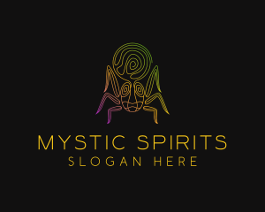 Psychedelic Mystic Spider logo design