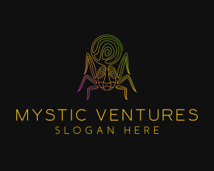 Psychedelic Mystic Spider logo design