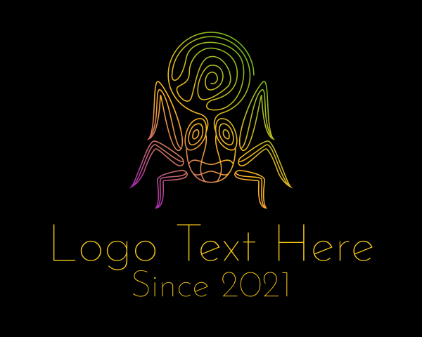 Psychedelic logo example 3