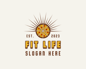 Pizza Pie Food Logo