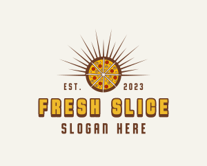 Pizza Pie Food logo design