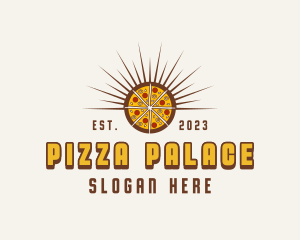 Pizza Pie Food logo design