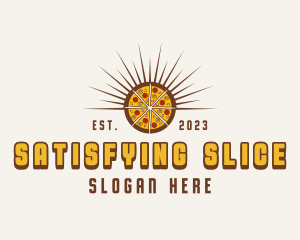 Pizza Pie Food logo
