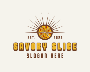 Pizza Pie Food logo design