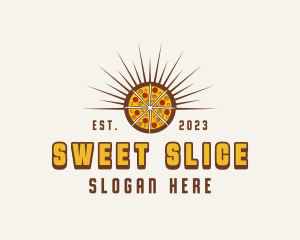 Pizza Pie Food logo design