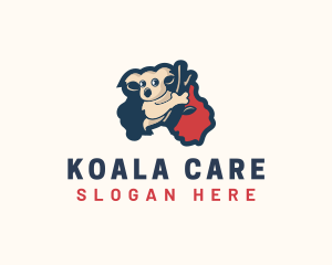 Koala Australia Animal logo design