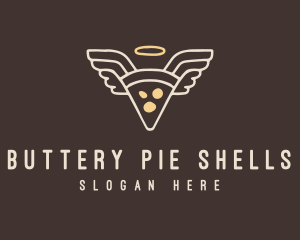 Pizza Angel Slice logo design