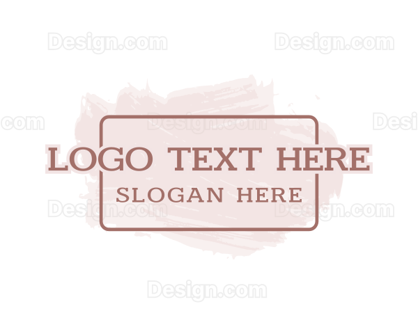 Serif Paint Wordmark Logo